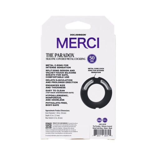 C-Ring de Metal con Silicona Merci The Paradox - Acelerador Premium