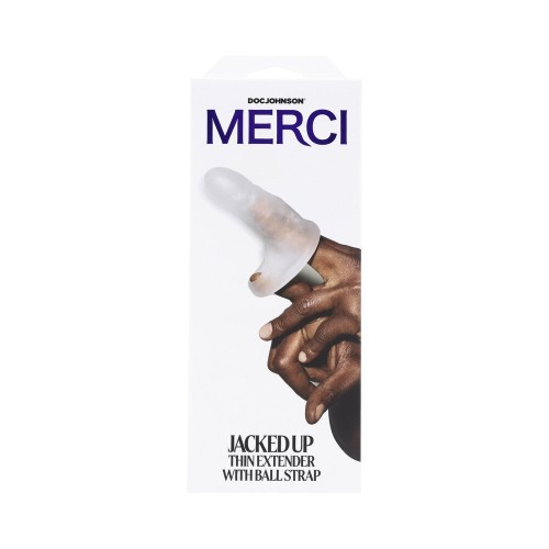 Merci Jacked Up Thin Extender with Ball Strap for Enhanced Pleasure