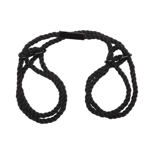 Merci Restrain 6mm Hemp Wrist or Ankle Cuffs Black