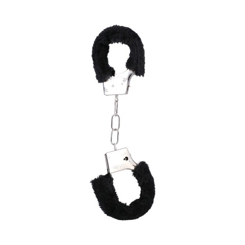 In A Bag Furry Handcuffs Black