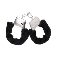 In A Bag Furry Handcuffs Black