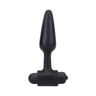 Plug Anal Vibrante en Bolsa de 4" Negro - Doc Johnson