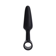 Plug Anal Vibrante en Bolsa de 4" Negro - Doc Johnson