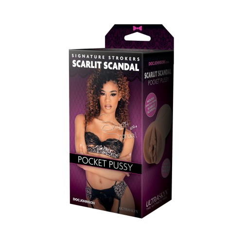 Signature Strokers Scarlit Scandal Pocket Pussy ULTRASKYN Caramelo