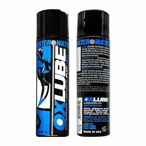 Lubricante Líquido Oxballs LIQUISLIK a Base de Agua 8.5 oz. - Lubricación Definitiva