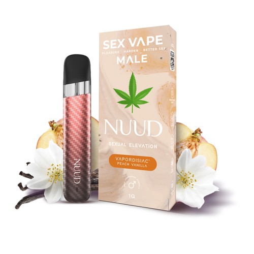 NUUD MALE VAPORDISIAC Sabor Melocotón Vainilla