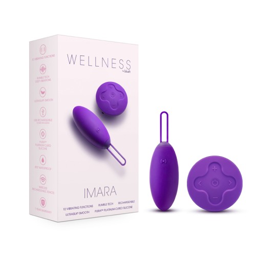 Huevo Vibrador Wellness Imara con Control Remoto Morado