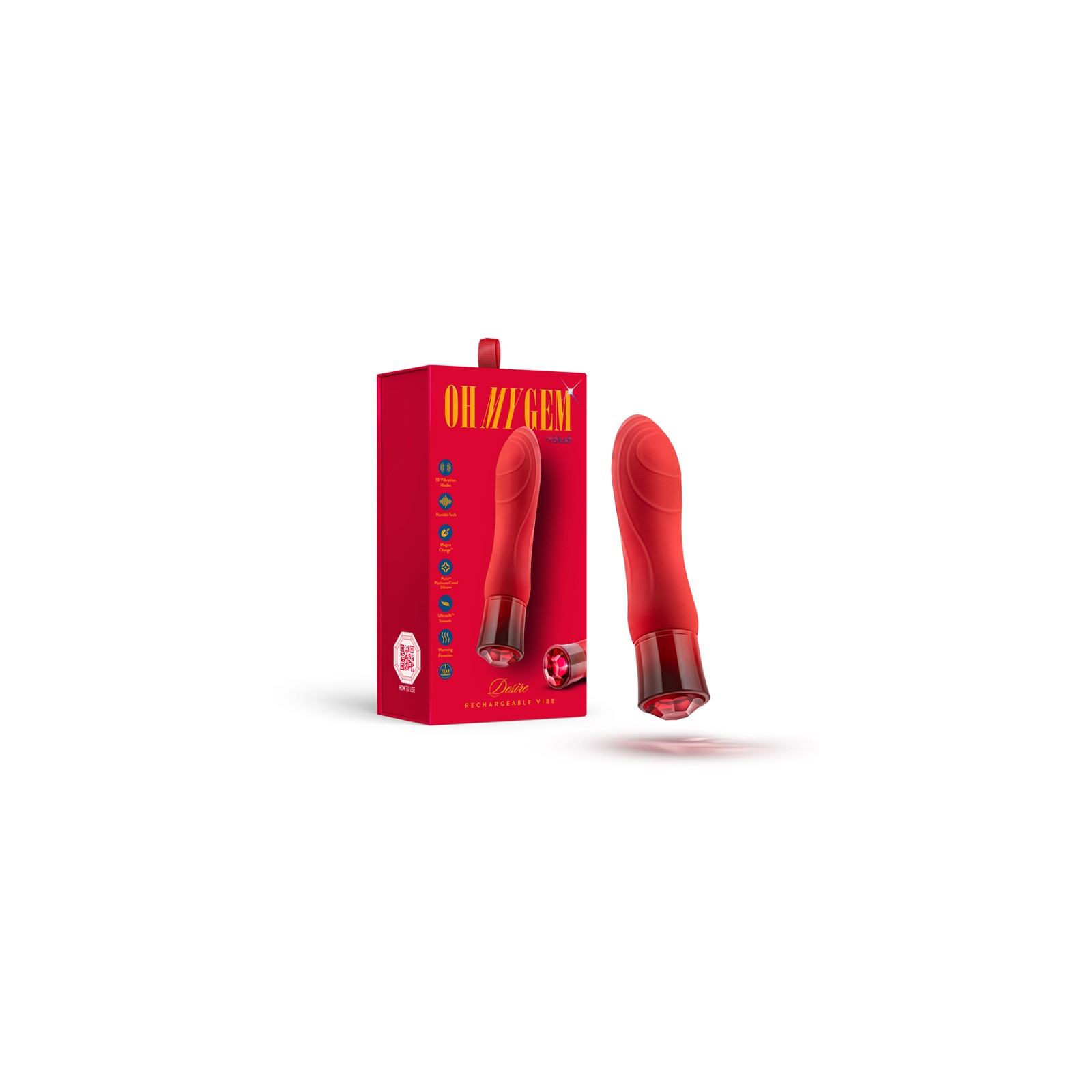 Oh My Gem Desire Ruby - Passionate Vibrator