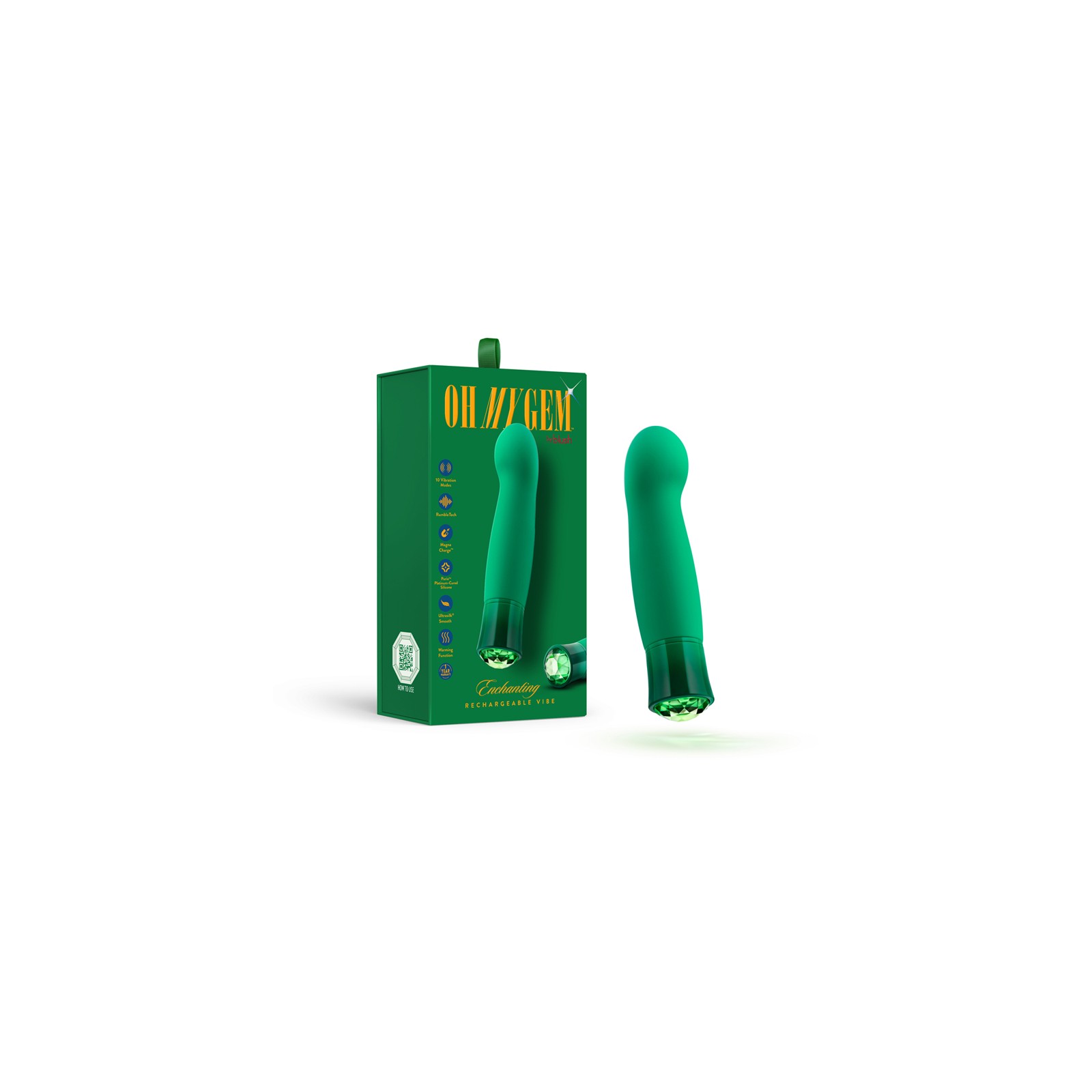 Oh My Gem Enchanting Emerald G-Spot Vibrator