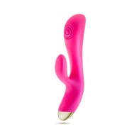 Aria Pleasin' AF Silicone Vibrating Rabbit Fuchsia