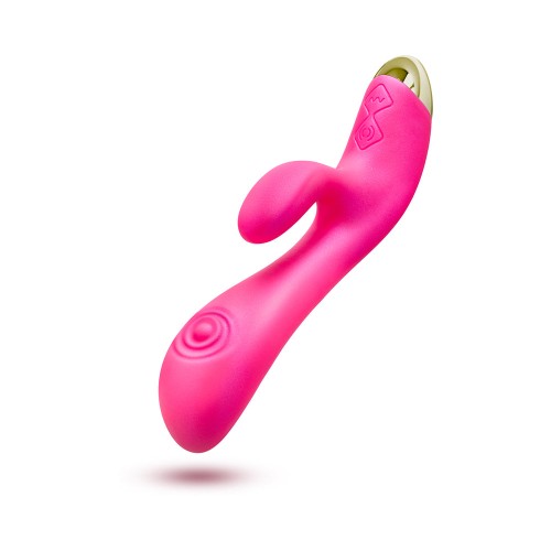 Aria Pleasin' AF Silicone Vibrating Rabbit Fuchsia