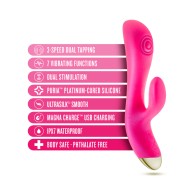 Aria Pleasin' AF Silicone Vibrating Rabbit Fuchsia