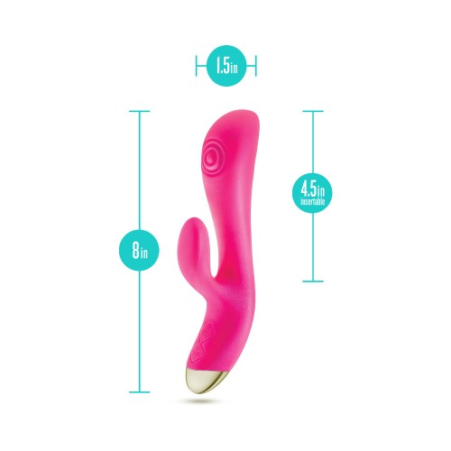 Aria Pleasin' AF Silicone Vibrating Rabbit Fuchsia