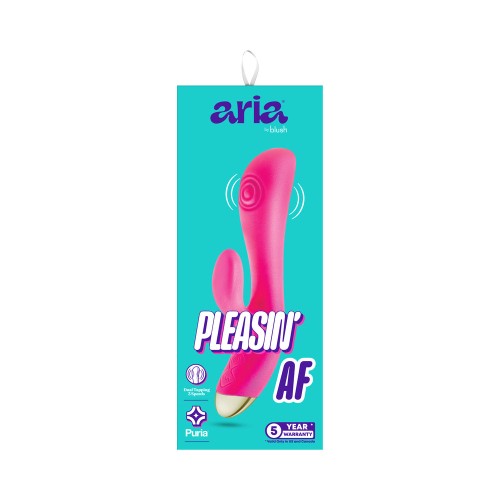 Aria Pleasin' AF Vibrador de Silicona Fucsia