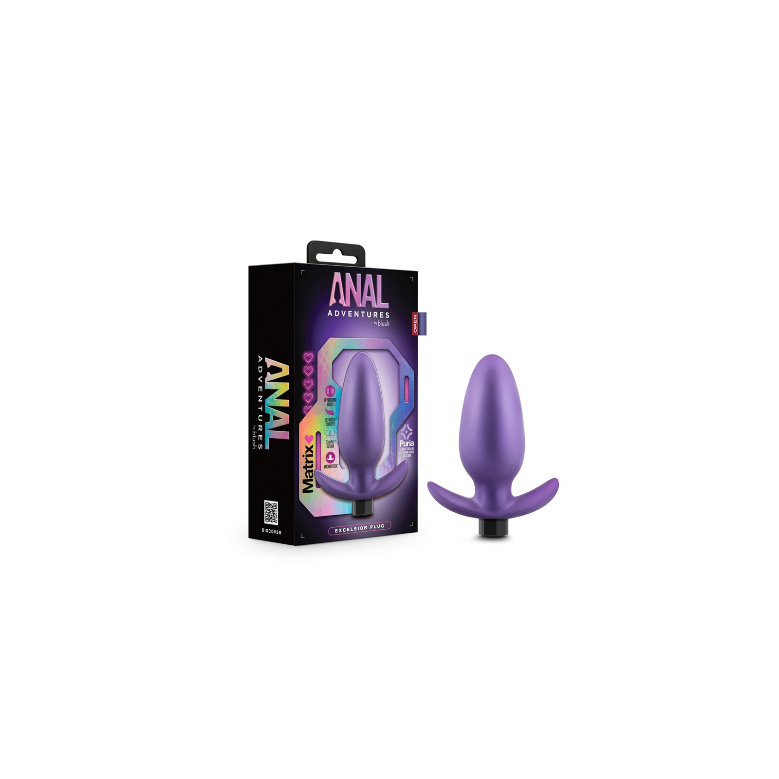 Anal Adventures Matrix Excelsior Plug Astro Violet - Explore New Sensations