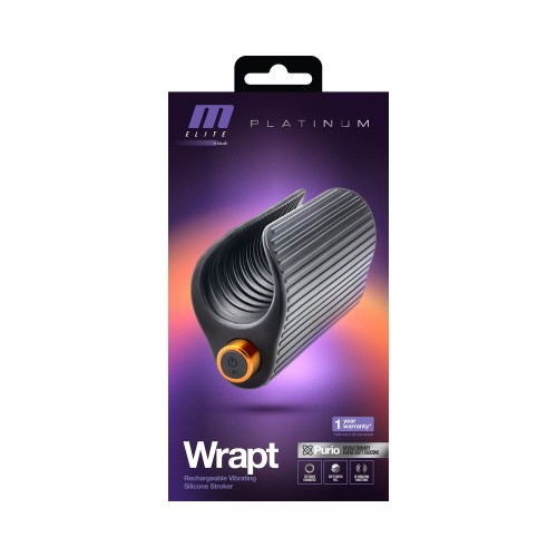 M Elite Platinum Wrapt Black Stroker - Ultimate Pleasure