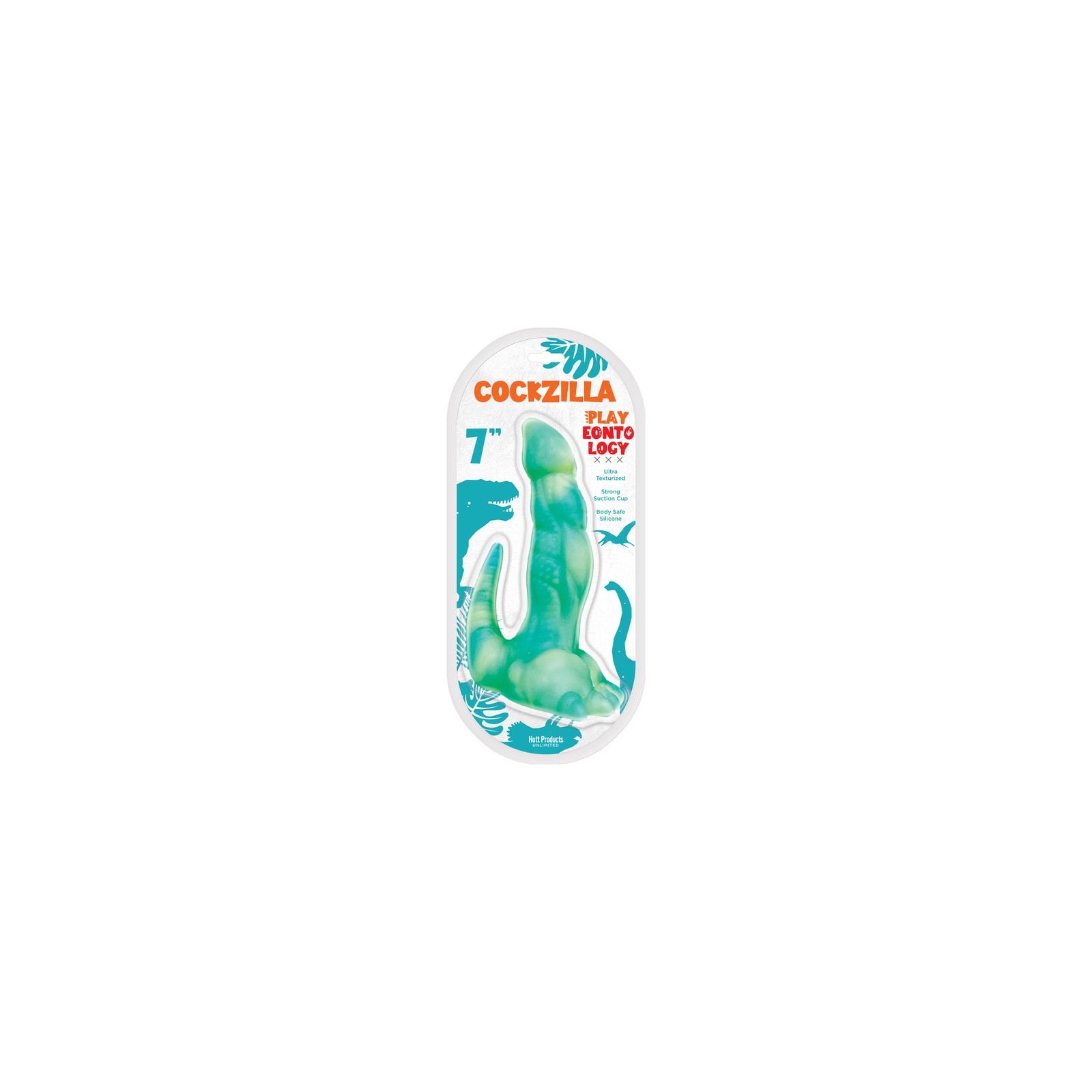 Playeontology Reptile Cockzilla Dildo - 7 Inch Silicone Toy