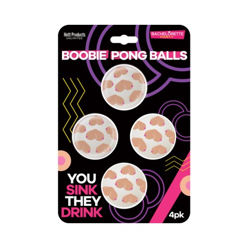 Pelotas de Beer Pong Boobie 4-Pack