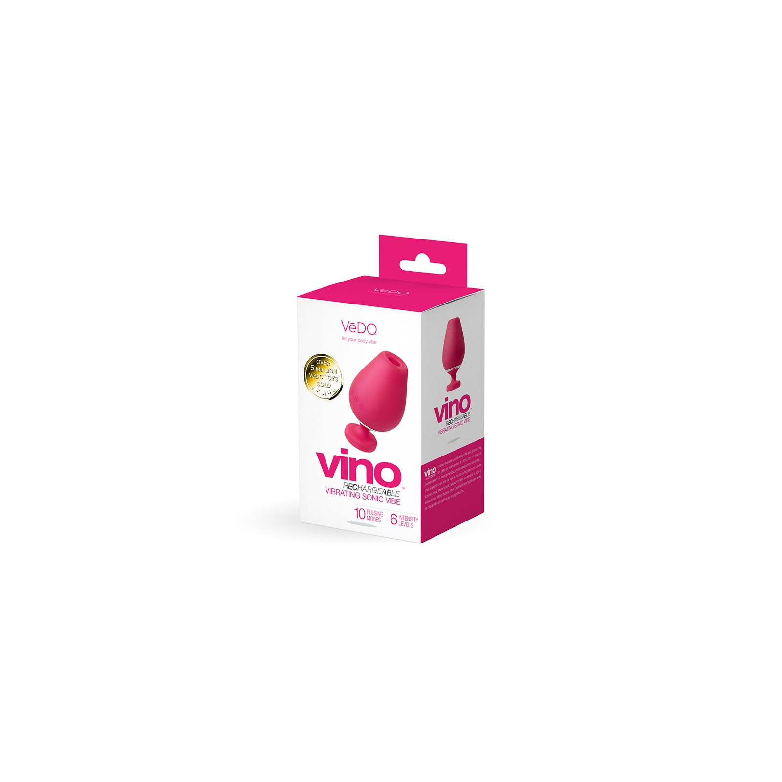 VeDO Vino Rechargeable Vibrating Sonic Vibe Pink