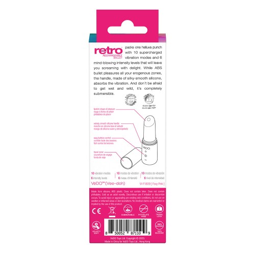 VeDO Retro Rechargeable Bullet Pink