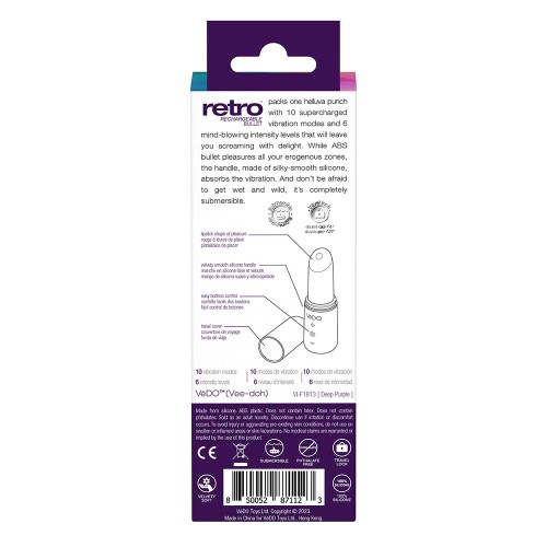 VeDO Retro Rechargeable Bullet - Versatile Pleasure