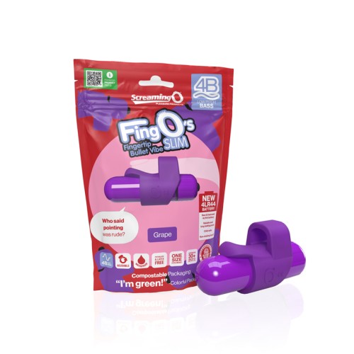 Screaming O 4B FingO Slim Uva Vibrador de Dedo