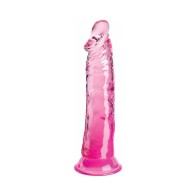 Dildo King Cock Claro 8in para el Placer Supremo