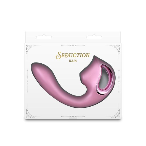 Vibrador Kaia Rosa Metálico de Seduction - Placer Supremo