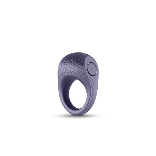 Anillo Vibrador de Color Gris Metalizado Levi de Seduction