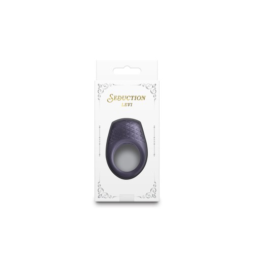 Seduction Levi Metallic Gray Vibrating Cock Ring