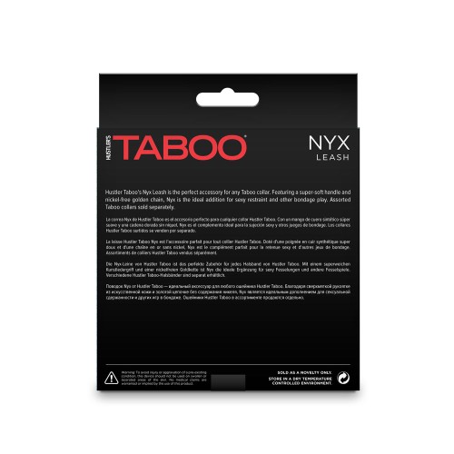 Hustler Taboo Nyx Leash Black