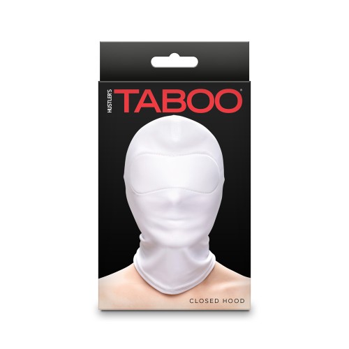 Capucha Cerrada Hustler Taboo para Juego Sensorial