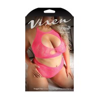 Fantasy Lingerie Vixen Crop Top & Panty Set