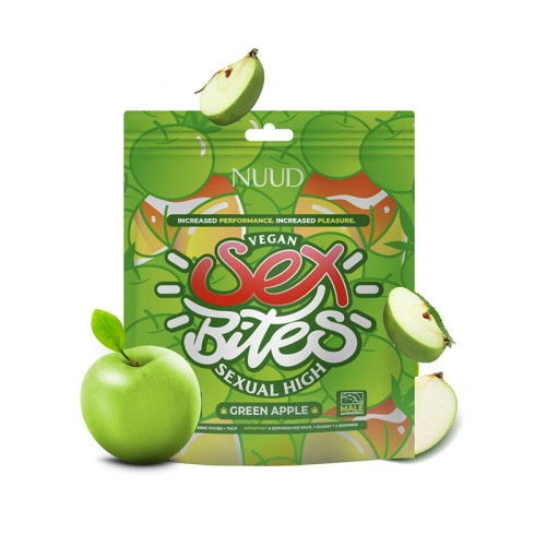 NUUD Sour Apple Aphrodisiac Gummies for Men