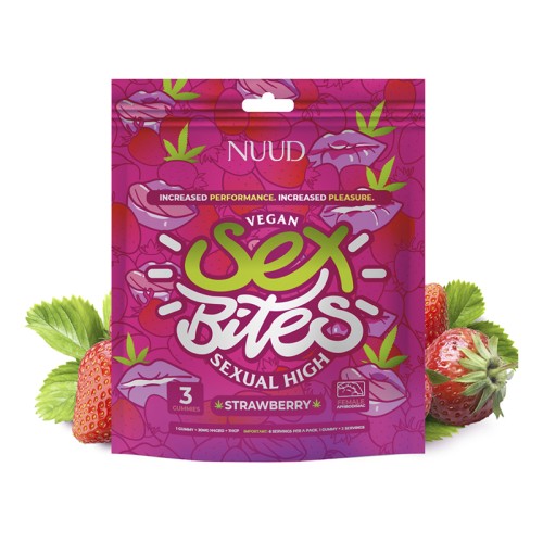 Gummies Afrodisíacas para Mujeres NUUD en Sabor a Fresa