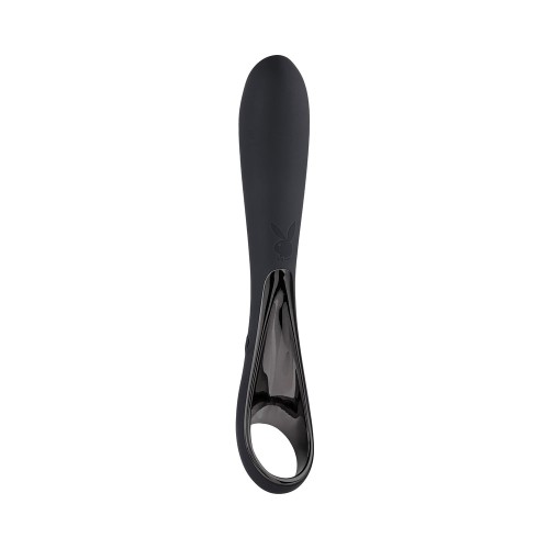 Rechargeable Ollo Silicone Vibrator with Unique Ring Handle