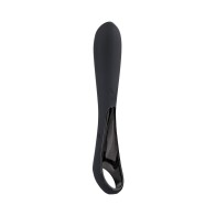 Rechargeable Ollo Silicone Vibrator with Unique Ring Handle