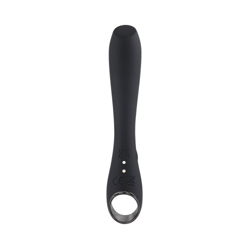 Vibrador Silicona Ollo Recargable con Mango de Anillo Único