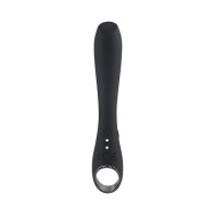 Rechargeable Ollo Silicone Vibrator with Unique Ring Handle