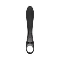 Rechargeable Ollo Silicone Vibrator with Unique Ring Handle