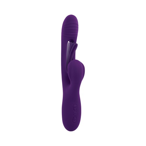 Vibrador Dual Estimulador de Silicona Recargable de Playboy The Thrill