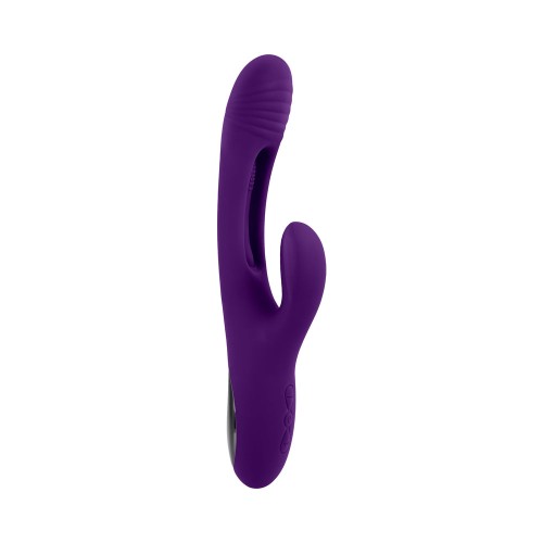 Vibrador Dual Estimulador de Silicona Recargable de Playboy The Thrill