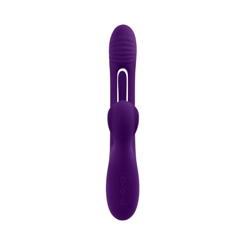 Vibrador Dual Estimulador de Silicona Recargable de Playboy The Thrill