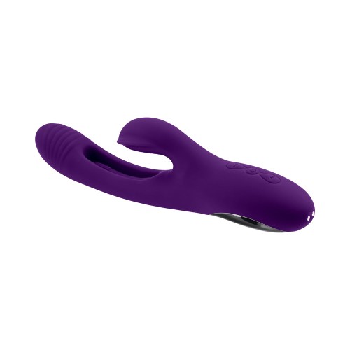 Vibrador Dual Estimulador de Silicona Recargable de Playboy The Thrill