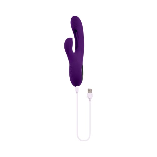 Vibrador Dual Estimulador de Silicona Recargable de Playboy The Thrill