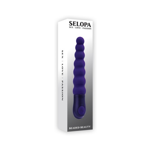 Selopa Beaded Beauty Silicone Vibrator - 7 Functions for Unique Pleasure