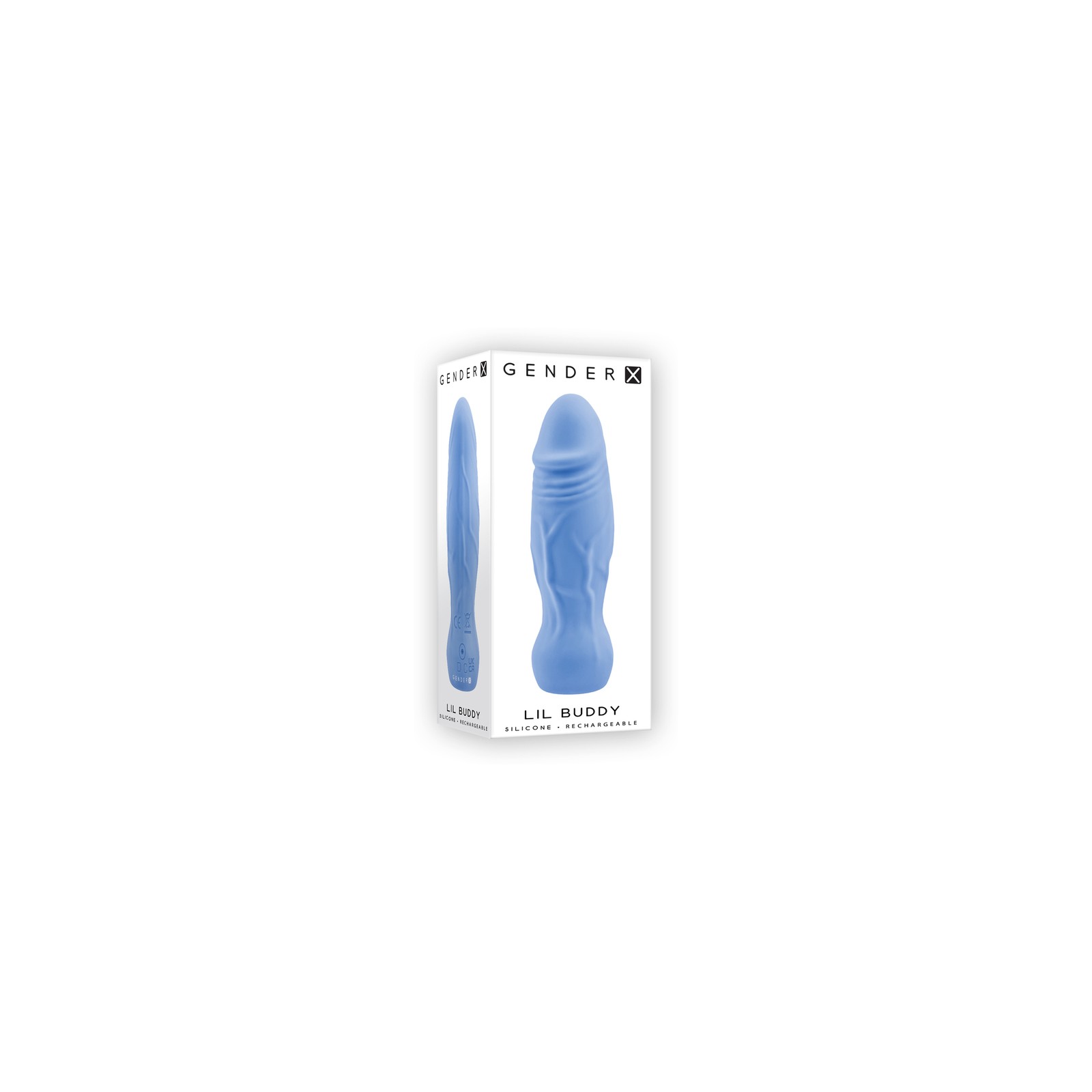 Gender X Lil Buddy Rechargeable Silicone Vibrator Blue