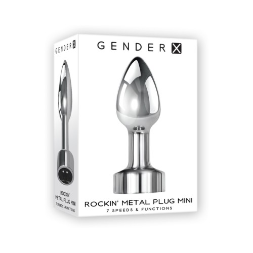 Plug Metálico Mini Gender X Rockin' - Lujo y Personalización