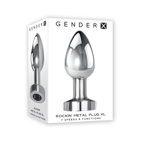 Plug Anal Metal XL Vibrador Gender X para Juego Calentado