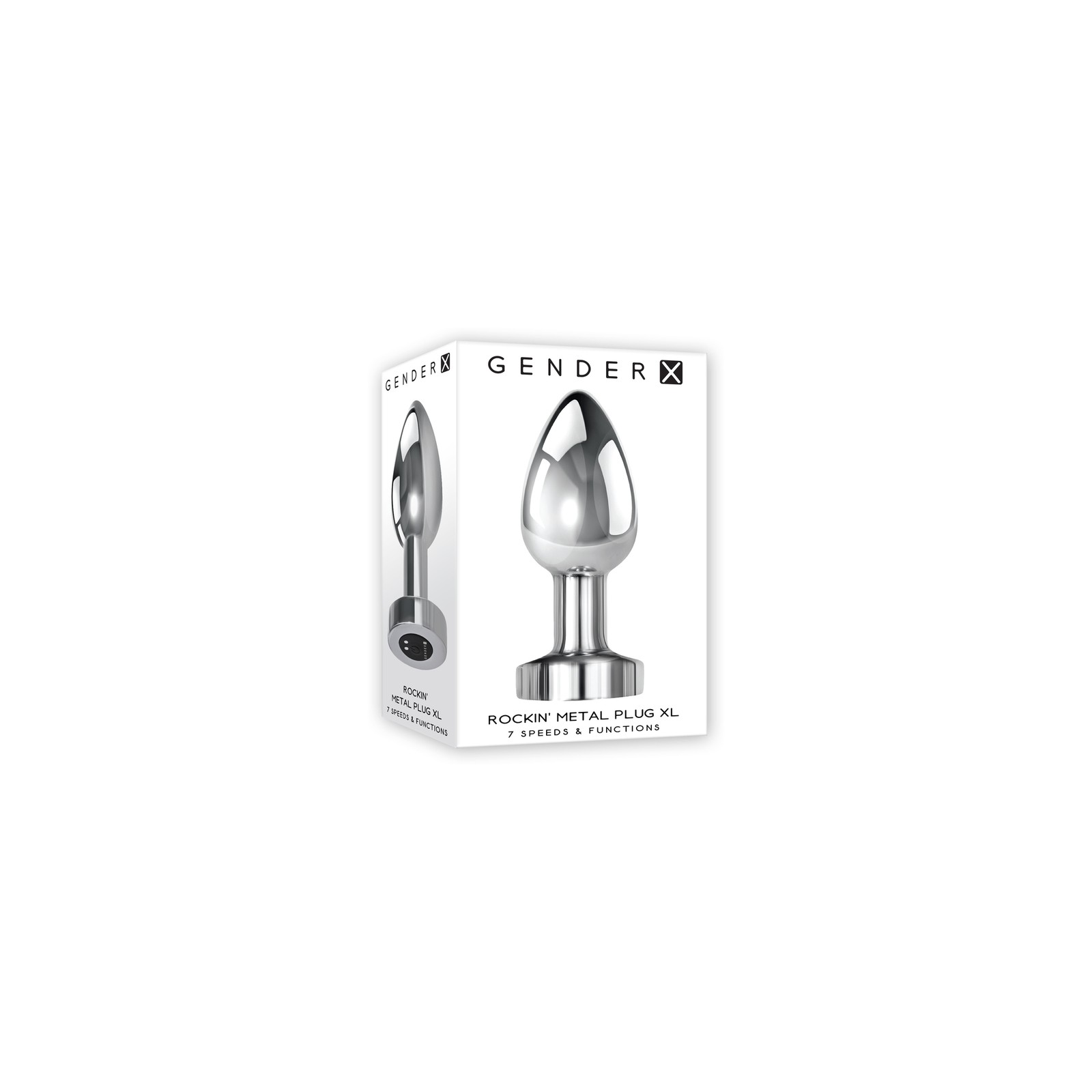 Gender X XL Vibrating Metal Anal Plug for Heated Play